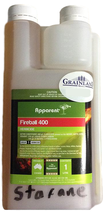 Apparent Fireball Fluroxypyr 400 1ltr