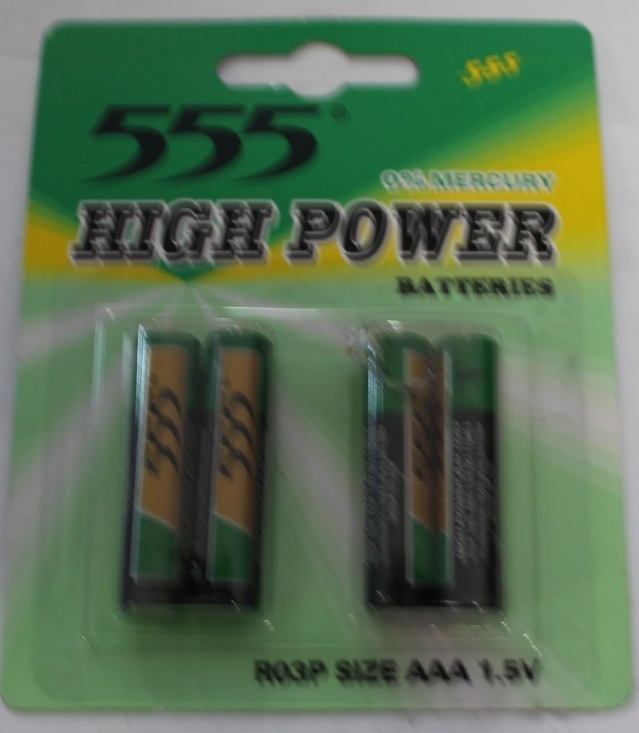 Batteries AAA Alkaline 4pce