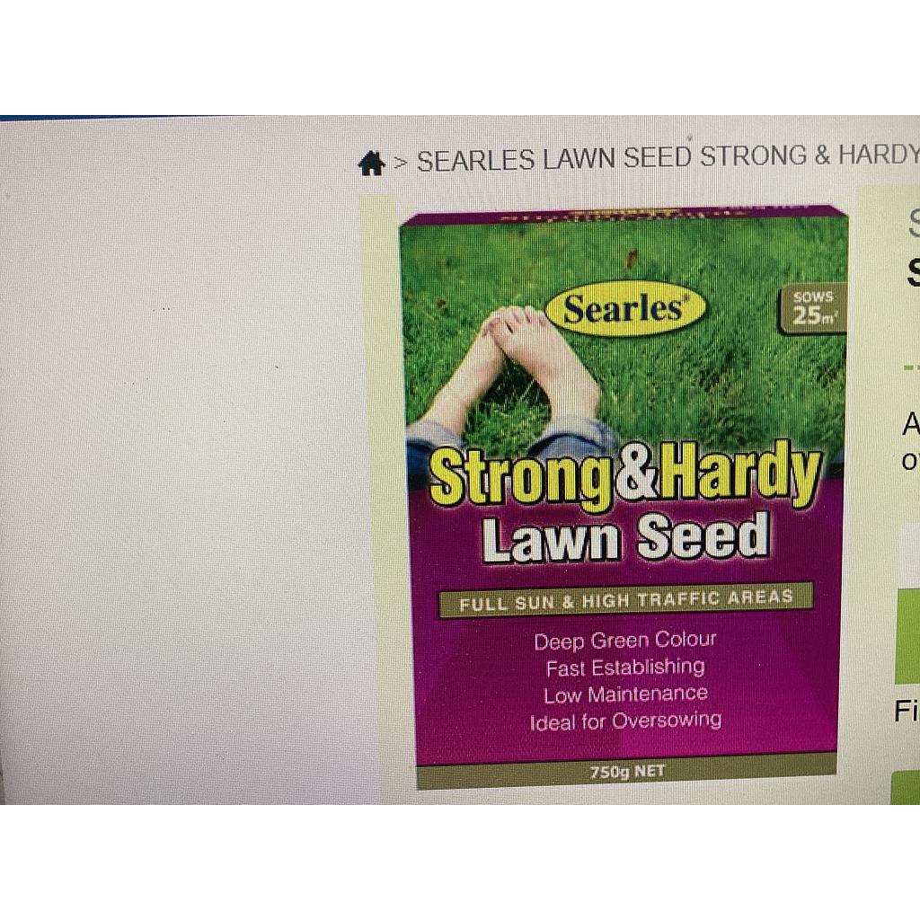 Searles Strong &amp; Hardy Lawn Seed 750g