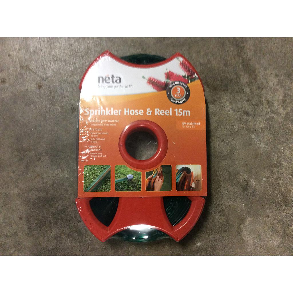 Soaker Hose w Reel Fitted 15mtr