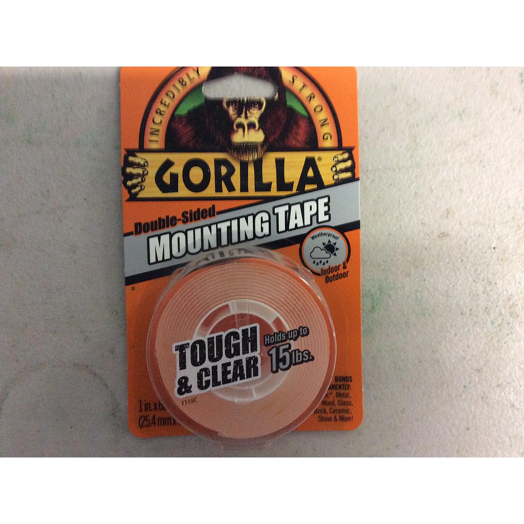 Gorilla Tape Mounting Dble Sided 1.52m