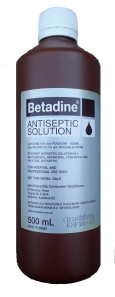 Betadine Antiseptic Solution 500ml