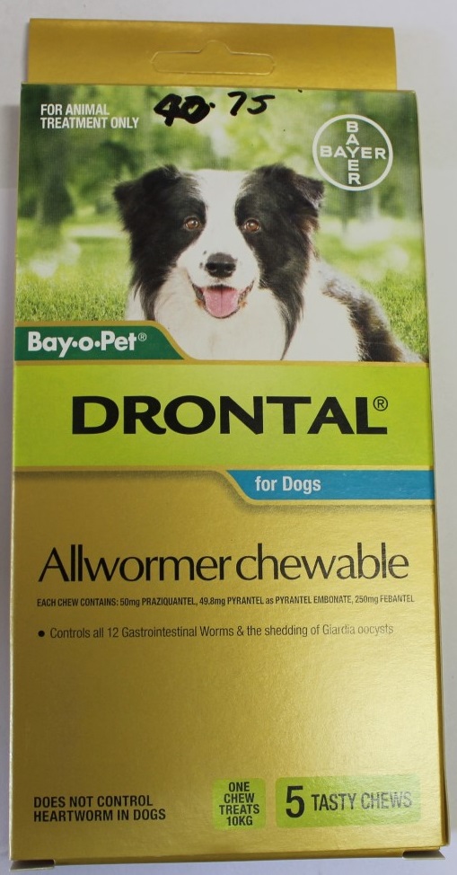 Drontal Chewable 10kg 5's