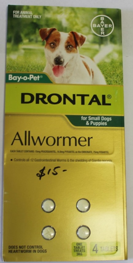 Drontal Small Dog 3kg 4 s