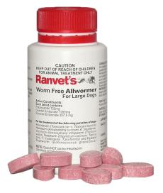 Ranvet Dog Wormer 25kg 50s