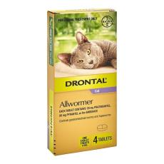 Drontal Cat Wormer 4kg 4's